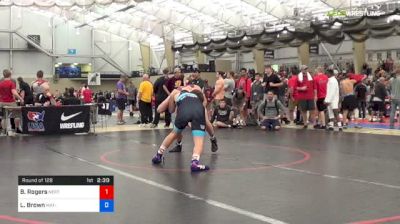 79 kg Round Of 128 - Bryce Rogers, New England RTC vs Larry Brown, Mat-Town USA