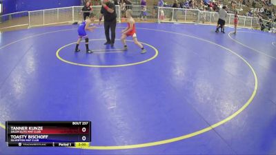 84 lbs Round 3 - Tanner Kunze, Salem Elite Mat Club vs Toasty Bischoff, Silverton Mat Club