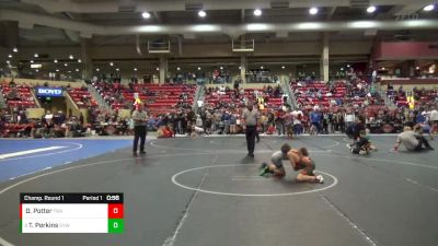 79 lbs Champ. Round 1 - Tristan Perkins, Smithville Youth Wrestling vs Dawson Potter, Trailhands