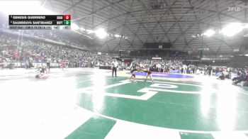 Girls 1B/2B/1A 110 Cons. Semi - Genesis Guerrero, Granger (Girls) vs Saundraya Santibanez, Wapato (Girls)