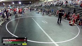 80 lbs Semis & 1st Wrestleback (8 Team) - Gunner Thompson, Nebraska Red vs Brydyn Riley, Indiana Blue