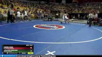160 lbs Quarterfinal - Colton Kirkham, Mid-Buchanan vs James King, El Dorado Springs