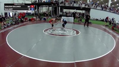 100 lbs Kenleigh Ballance, Ohio Scarlet vs Ella Japp, Nebraska