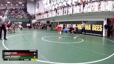 150 lbs Semifinal - Jordan Cook, Wauseon vs Tyson Seesholtz, South Range (canfield)