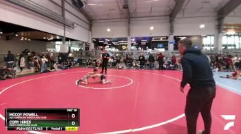 75 lbs Quarterfinal - Cory Hines, Scots Wrestling Club vs McCoy Powell, All American Wrestling Club