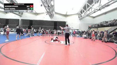 101 lbs Semifinal - Jackson Stokes, Smitty's Barn MS vs Marc Nantel, New England Gold MS