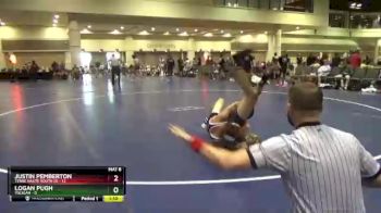 126 lbs Round 1 (10 Team) - Justin Pemberton, Terre Haute South (1) vs Logan Pugh, Yuligan