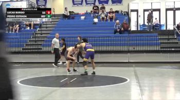 125 lbs Champ. Round 1 - Lucas Burgio, Carthage College vs Pedro Estrada, Wisconsin-Stevens Point