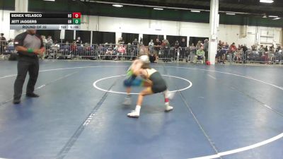 75 lbs Round Of 32 - Benex Velasco, NC vs Jett Jaggers, OH
