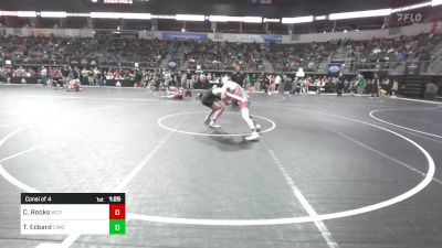 135 lbs Consi Of 4 - Carson Rooks, Webb City Youth Wrestling vs Trent Eckard, CIWC Team Intensity