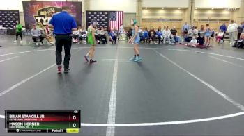 68 lbs Round 5 (8 Team) - Brian Stancill Jr, Cleveland Wrestling vs Mason Horner, Contenders WA