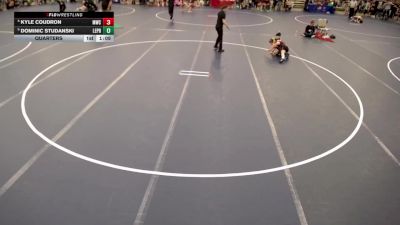 8U - J Quarters - Dominic Studanski, LeVici Prep vs Kyle Coudron, Monticello Wrestling Club