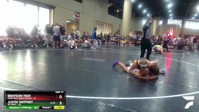 165 lbs Round 2 Champ & Wb (32 Team) - Braydon Tray, Team Rich Habits White vs Justin Whitney, MF Army