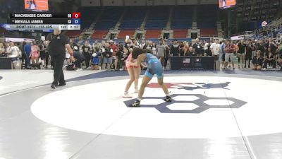 125 lbs Semis - Mackenzie Carder, Ohio vs Me'kala James, California