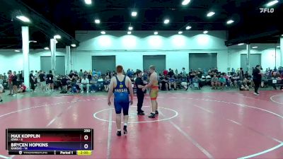 250 lbs Round 1 (16 Team) - Max Kopplin, Iowa vs Brycen Hopkins, Kansas