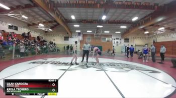 Girls 112 lbs Cons. Round 1 - Kayla Troberg, Red Bluff Girls vs Lilah Cardoza, Durham Girls