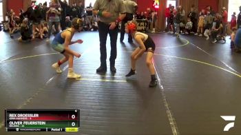 70 lbs Round 1 (4 Team) - Rex Droessler, Iowa Hammers vs Oliver Feuerstein, Belding