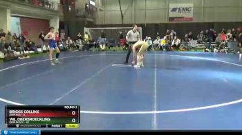 115 lbs Round 2 (6 Team) - Wil Oberbroeckling, Iowa Black vs Briggs Collins, Iowa Red