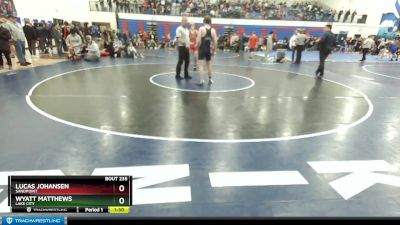 152 lbs Cons. Round 2 - Lucas Johansen, Sandpoint vs Wyatt Matthews, Lake City