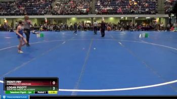 75 lbs Quarterfinal - Monti Fry, Glenwood City Wrestling vs Logan Pigott, Siouxland Wrestling Academy