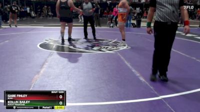 285 lbs Quarterfinal - Gabe Finley, Buhl vs Kollin Bailey, Rocky Mountain