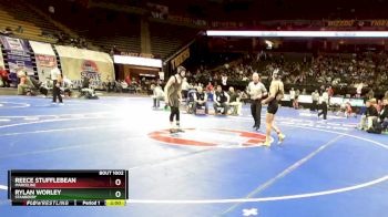 106 Class 1 lbs Champ. Round 1 - Reece Stufflebean, Marceline vs Rylan Worley, Stanberry