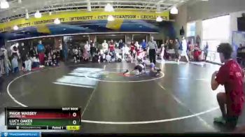 50-60 lbs Quarterfinal - Paige Wassey, Westside WC vs Lucy Oakes, Team Alpha Miami