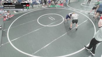 105 lbs Round 5 - David Martinez, Rough House Wrestling Club vs Archer Wilson, LAWC