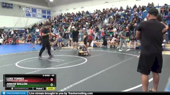 43 lbs Round 3 - Arrow Ballon, Warriors vs Luke Torres, Terminators Wrestling