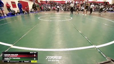 120 lbs Semifinal - Haruto Takaoka, Lynbrook vs Davon Walker, Fremont (Sunnyvale)