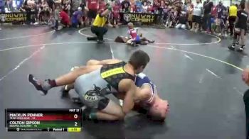 140 lbs Round 3 (6 Team) - Colton Gipson, Indiana Outlaws vs Macklin Penner, Team Iowa Blue