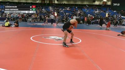 126 lbs Consi Of 64 #1 - Carson Blum, MI vs Knox Espinoza, CA