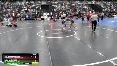 125 lbs Cons. Round 1 - Julian Marquez, Northeastern Junior College vs Luis Vasquez, Colby Community College