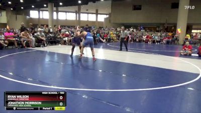 190 lbs Quarterfinal - Ryan Wilson, Nashville Christian vs Jonathon Morrison, Creekside High School