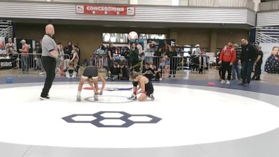77 lbs Cons. Quarters - Levi Gustin, Michigan Premier WC vs Maddox Stricker, SWAT - Savage Wrestling Athletic Team