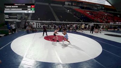 120 lbs Cons. Sub-semis - Zayne Martin, Washington vs Chael Cabingabang, Hawaii