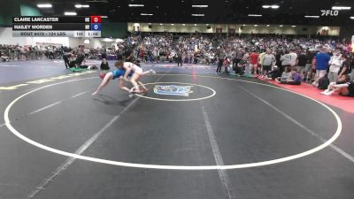 124 lbs Consi Of 16 #1 - Claire Lancaster, OK vs Hailey Worden, NV