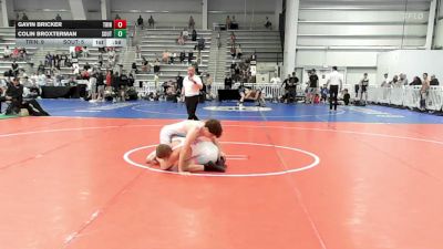 126 lbs Rr Rnd 1 - Gavin Bricker, Trinity - HSB vs Colin Broxterman, Southern Roots - HSB