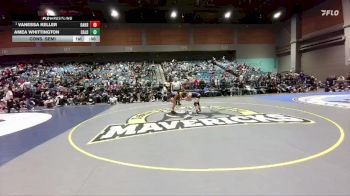 115 lbs Cons. Semi - Vanessa Keller, Oakridge vs Amea Whittington, Caldwell