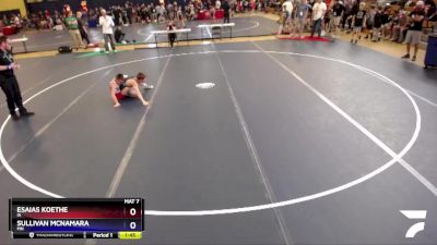 87 lbs Champ. Round 2 - Esaias Koethe, IA vs Sullivan McNamara, MN