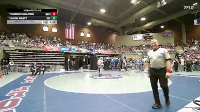 1A 138 lbs Quarterfinal - Parker Hallows, Wayne vs Gavin Bratt, Tintic