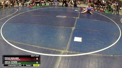 130 lbs Quarterfinal - Titus Shelner, Team Boulder Jr Eagles vs Mitch Myers, Fremont Wrestling Club