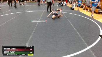 61 lbs Semifinal - Tanner James, Palmetto State Wrestling vs Boone Ruzek, Backyard Brawlers