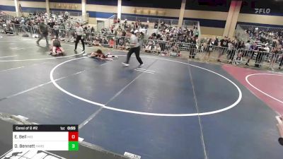 100 lbs Consi Of 8 #2 - Erik Bell, Mid Valley Wr Ac vs Dominic Bennett, Hardcore Wrestling