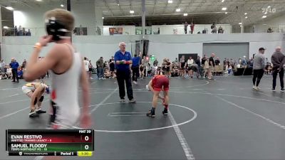 84 lbs Round 5 (6 Team) - Evan Restivo, Whitted Trained Legacy vs Samuel Floody, Terps Northeast MS