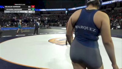 190 lbs Round Of 16 - Kelailah Johnson, Mills (CC) vs Julianna Marquez, Gabrielino (SS)