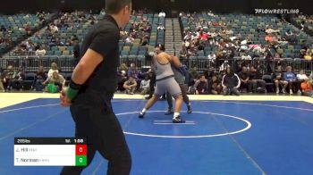 285 lbs Semifinal - Josiah Hill, Bakersfield vs Tracee Norman, Herriman