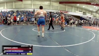 190 lbs Cons. Round 2 - Brendan Landau, IL vs Javokhir Kakhramonov, OH