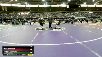 132 lbs Quarterfinal - Aidan Larson, Hermiston Oregon vs Nate Galloway, Rocky Mountain