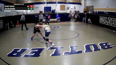 113-120 lbs Round 2 - Jacob Baker, River Valley vs Wyatt Mack, Butler